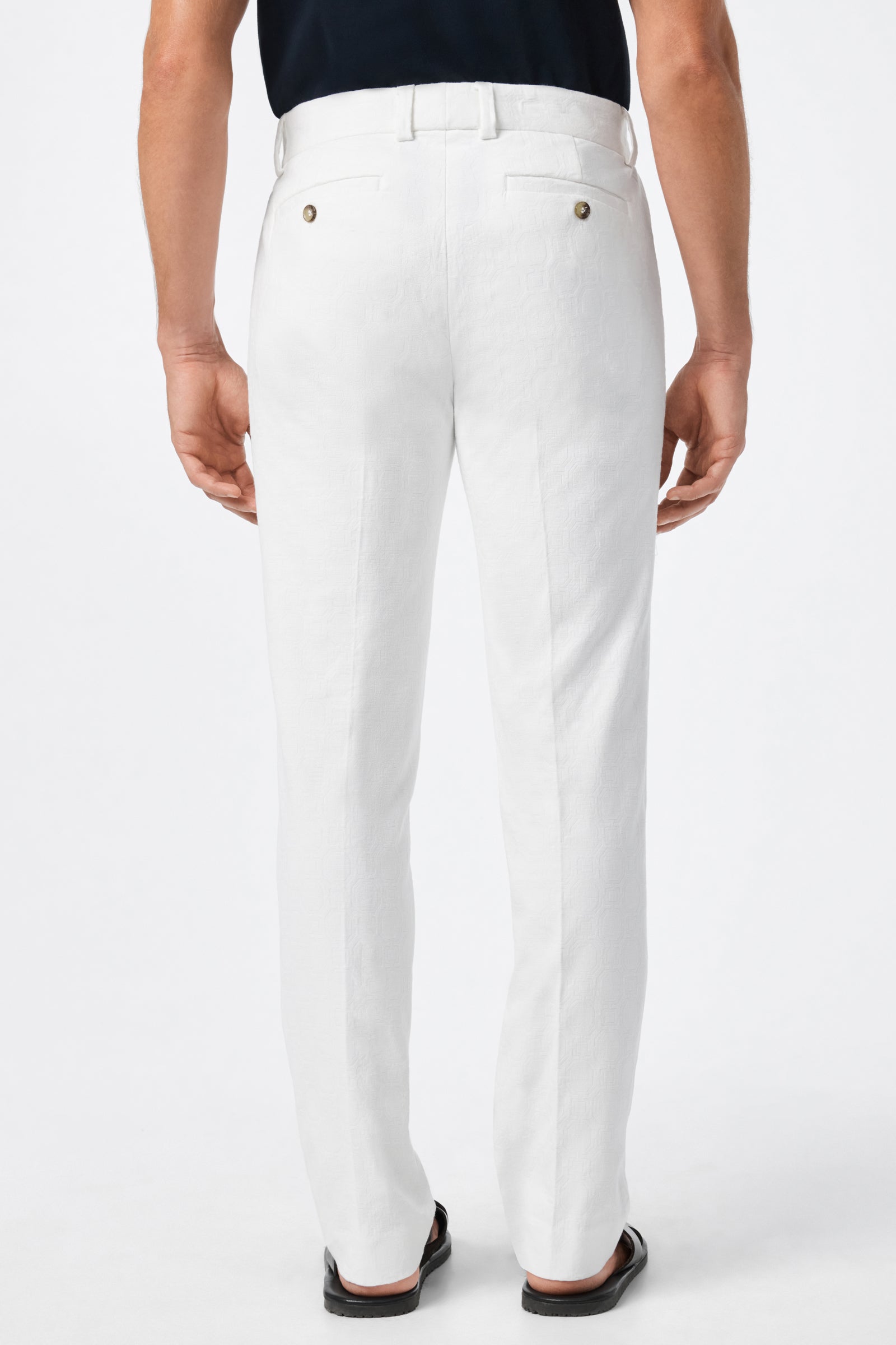 Clyde Slim Trouser - Stretch Herringbone