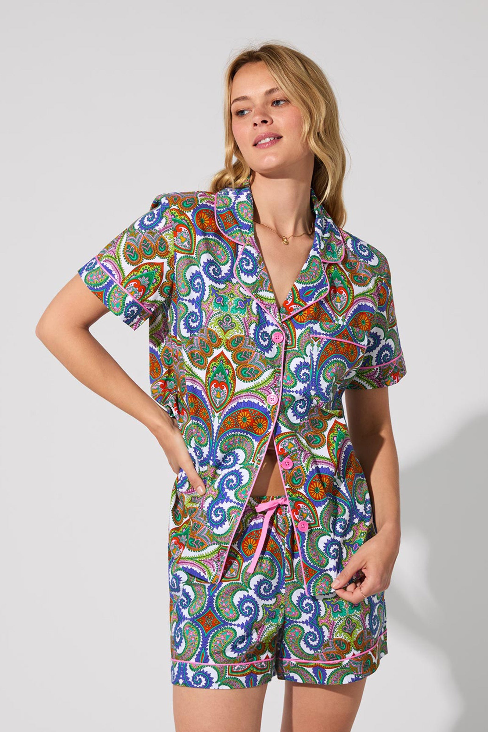 Shorty PJ Set - Paisley