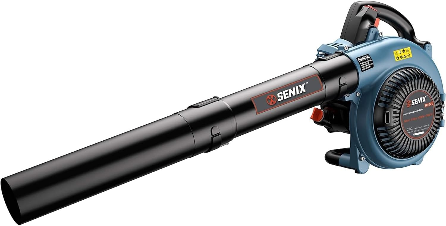 4QL 26.5 cc 4 Cycle Handheld Gas Leaf Blower, Up to 410 CFM and 125 MPH, Easy Start, Lightweight, Dual Grip Handle (BL4QL L)