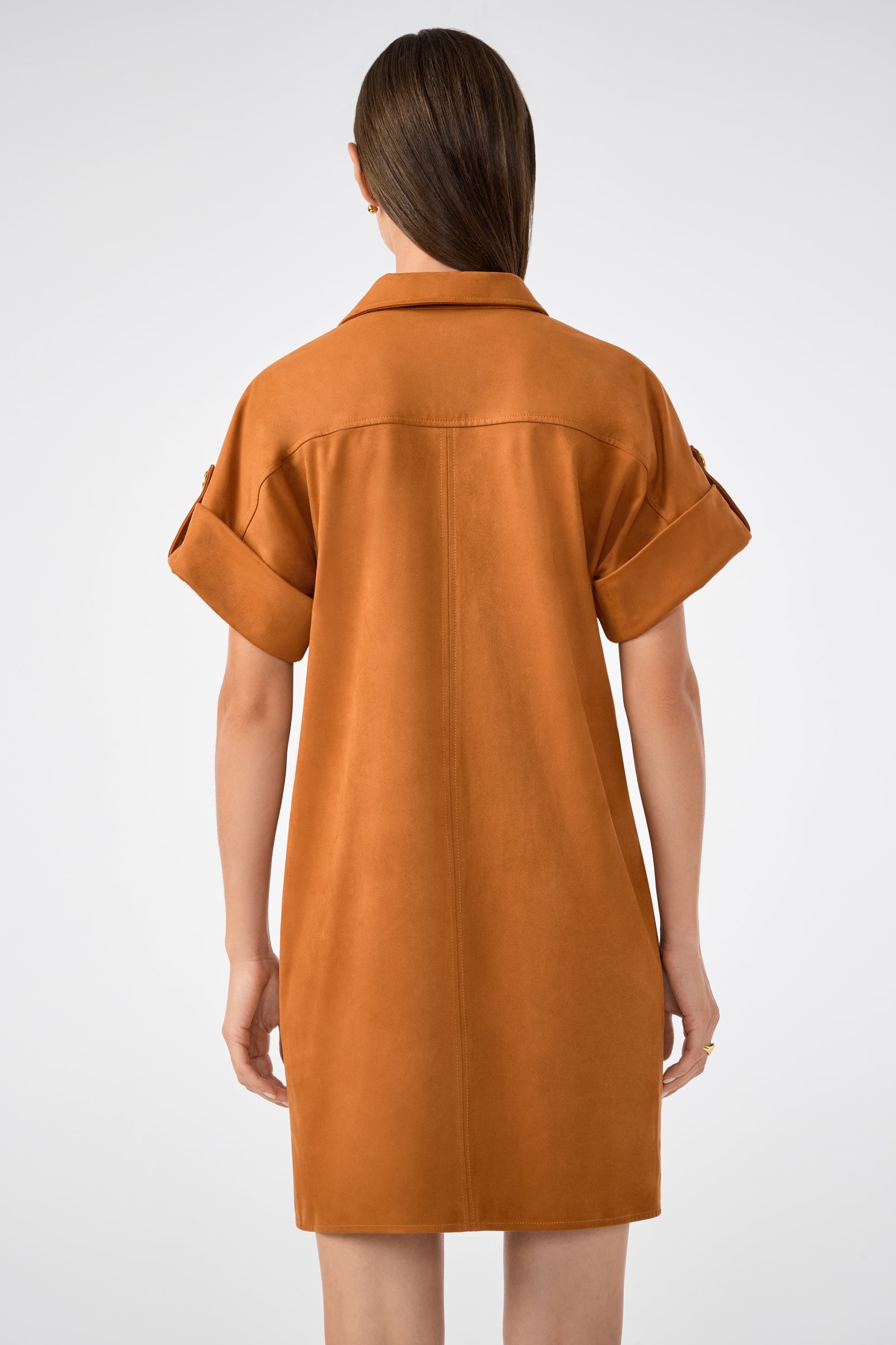 Sequoia Suede Mini Shirtdress