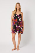 Silk Chemise Nightgown - Fall Floral