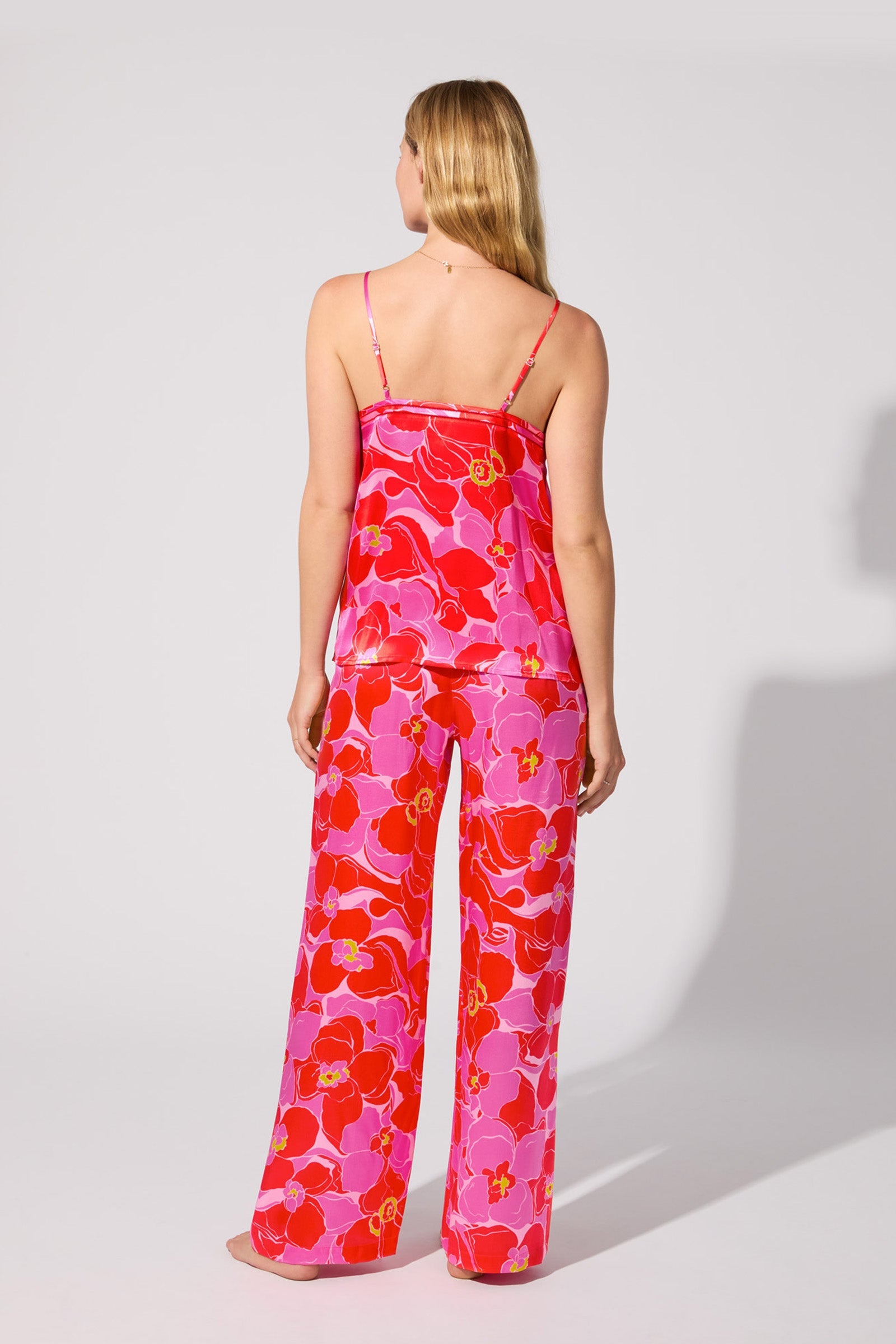 Silk Cami PJ Set - Winter Orchids