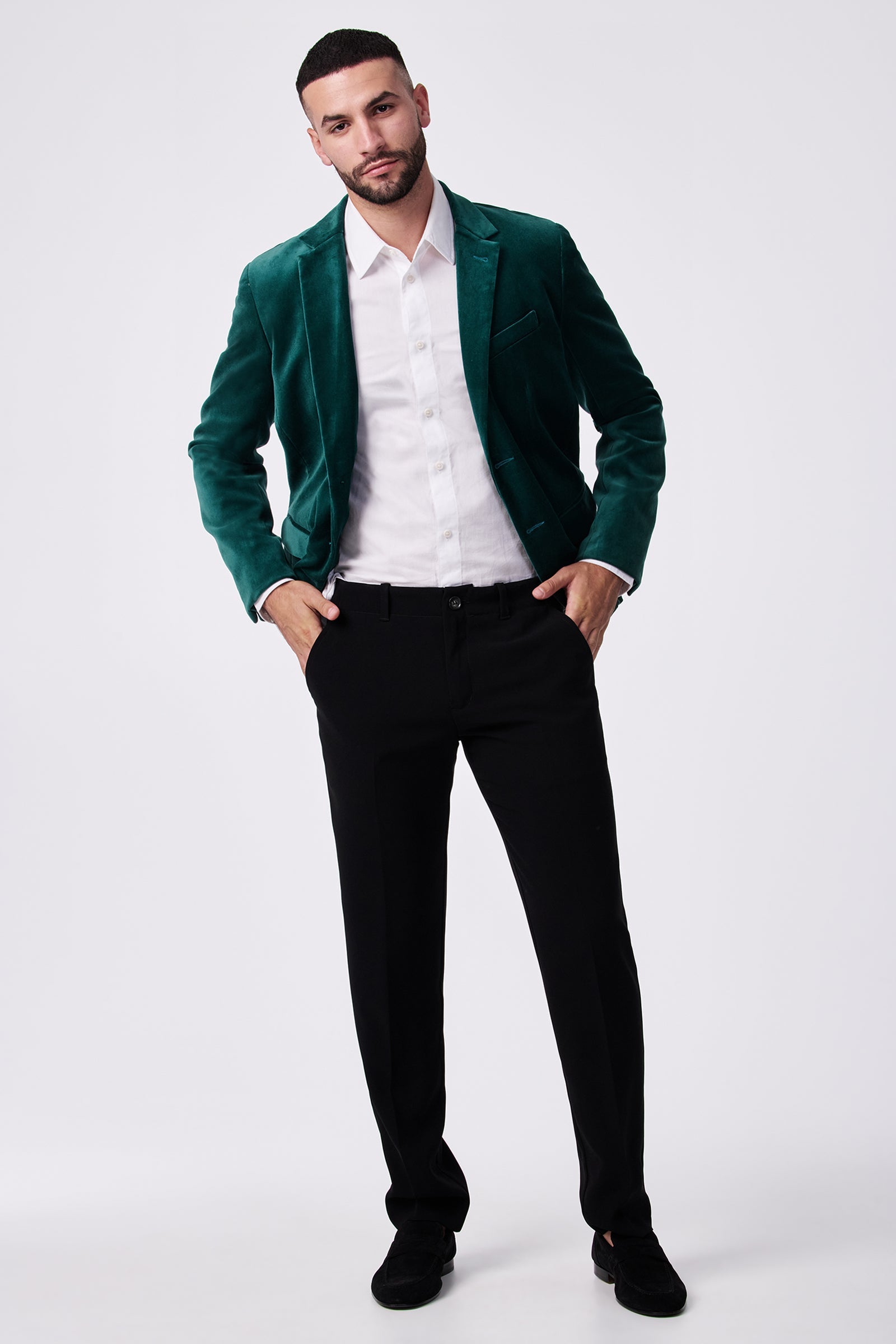 Alex Slim Trouser - Drapey Suiting