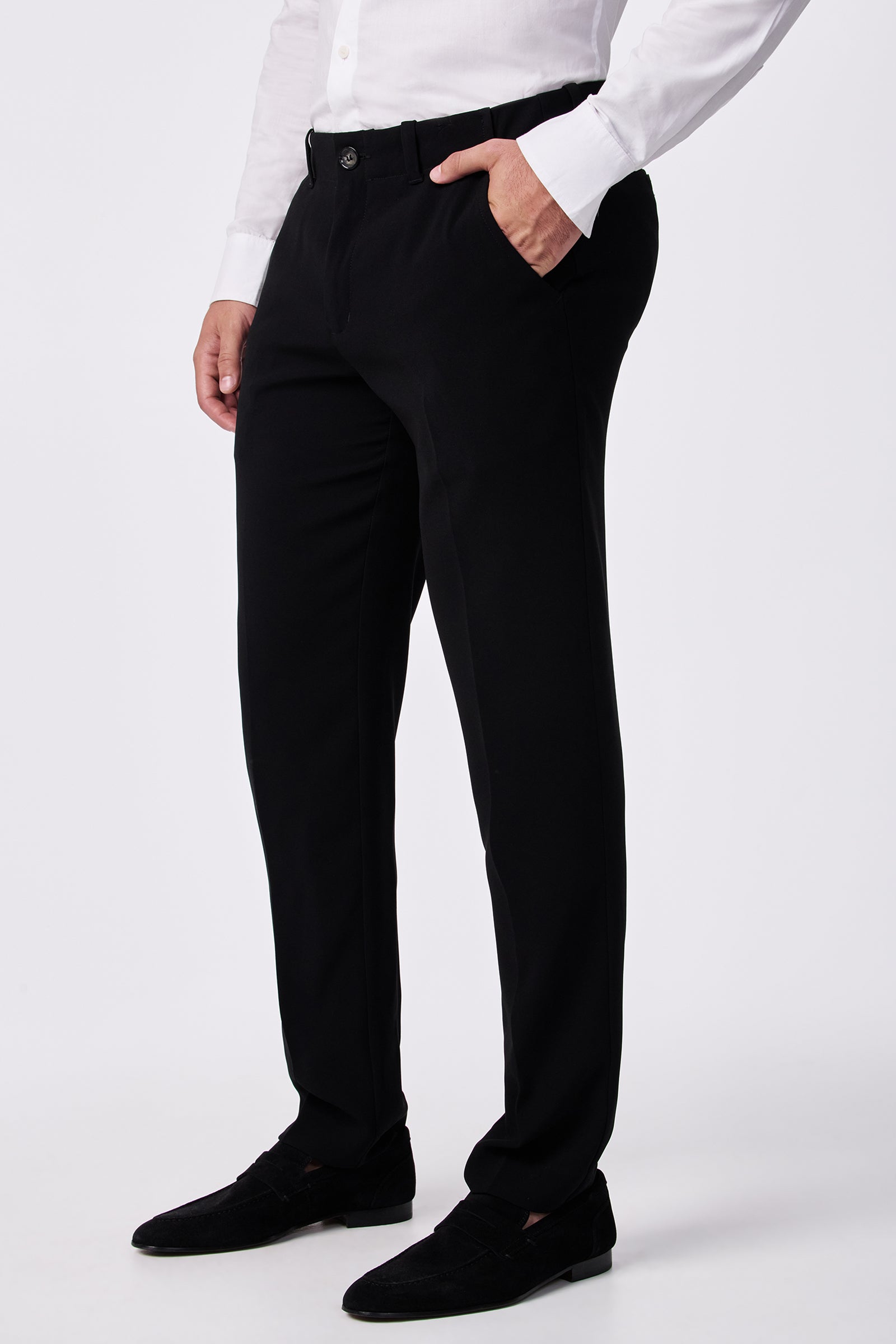 Alex Slim Trouser - Drapey Suiting
