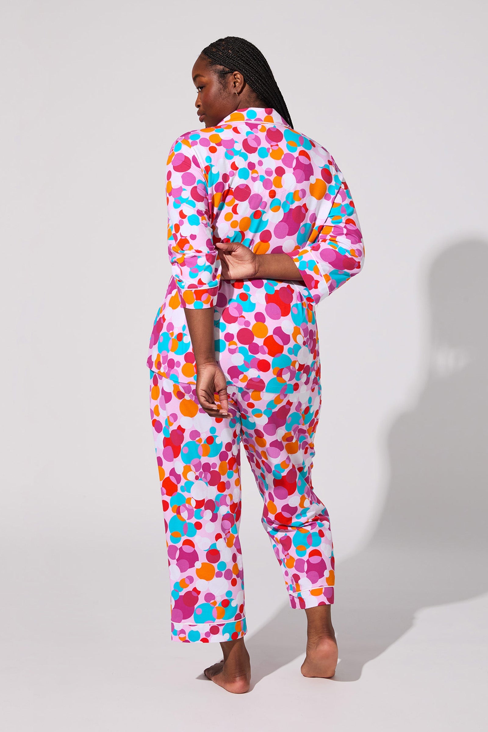 Crop Classic PJ Set - Bubble Dots