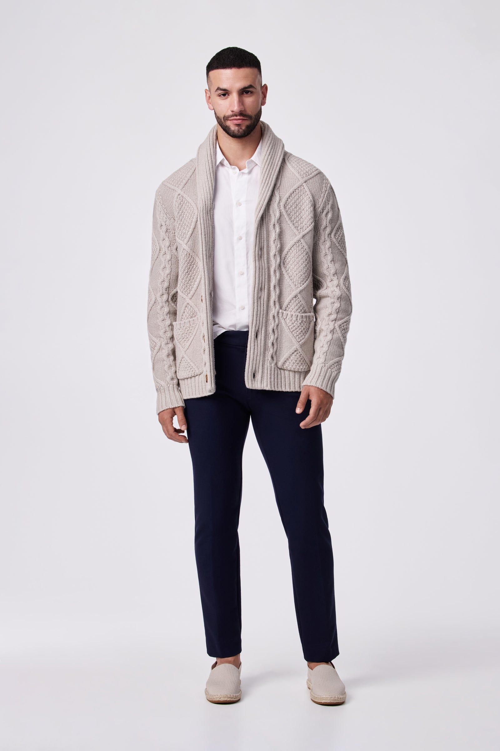 Clyde Slim Trouser - Stretch Piqué