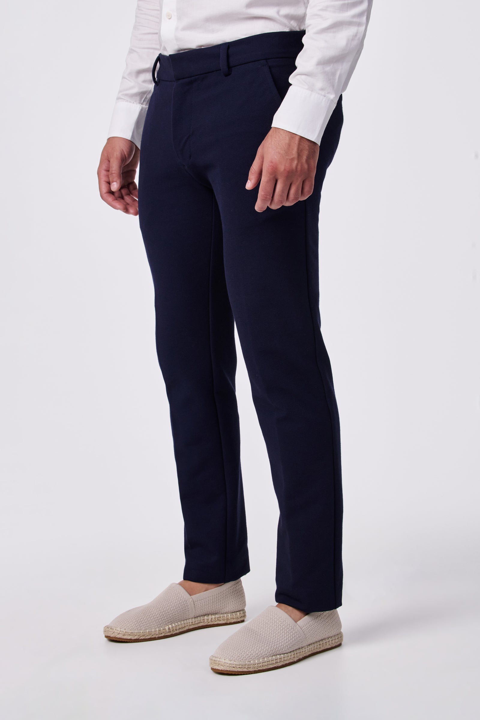 Clyde Slim Trouser - Stretch Piqué