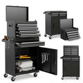 5 Drawer Rolling Tool Chest Removable Tool Storage Cabinet Metal Toolbox Organizer With Lock - Durable Tools For Home Projects