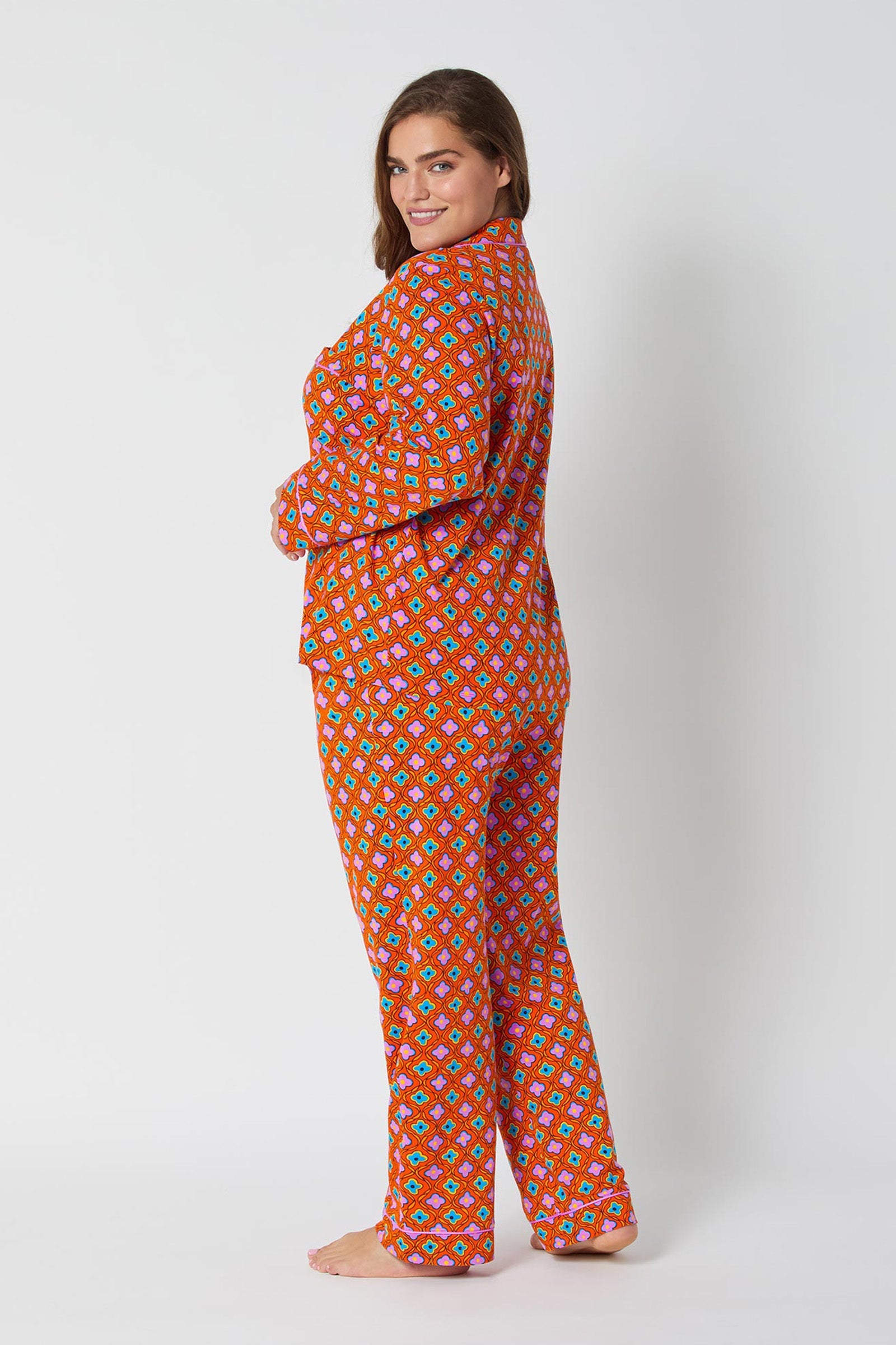 Classic PJ Set - Daisy Foulard