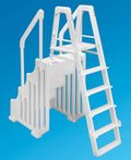 Ocean blue Above Ground Swimming Pool Mighty Step and Safety Ladder Set (38 inch Wide)