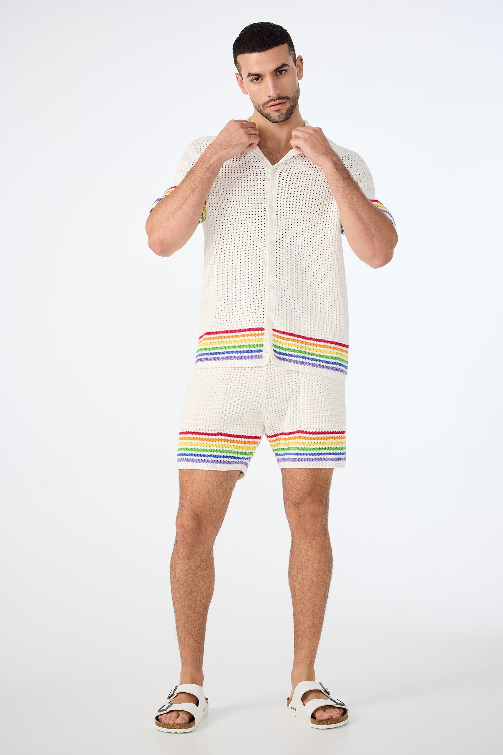 August Open-Knit Short - Pride