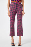Lulu Cropped Pant - Himari Herringbone
