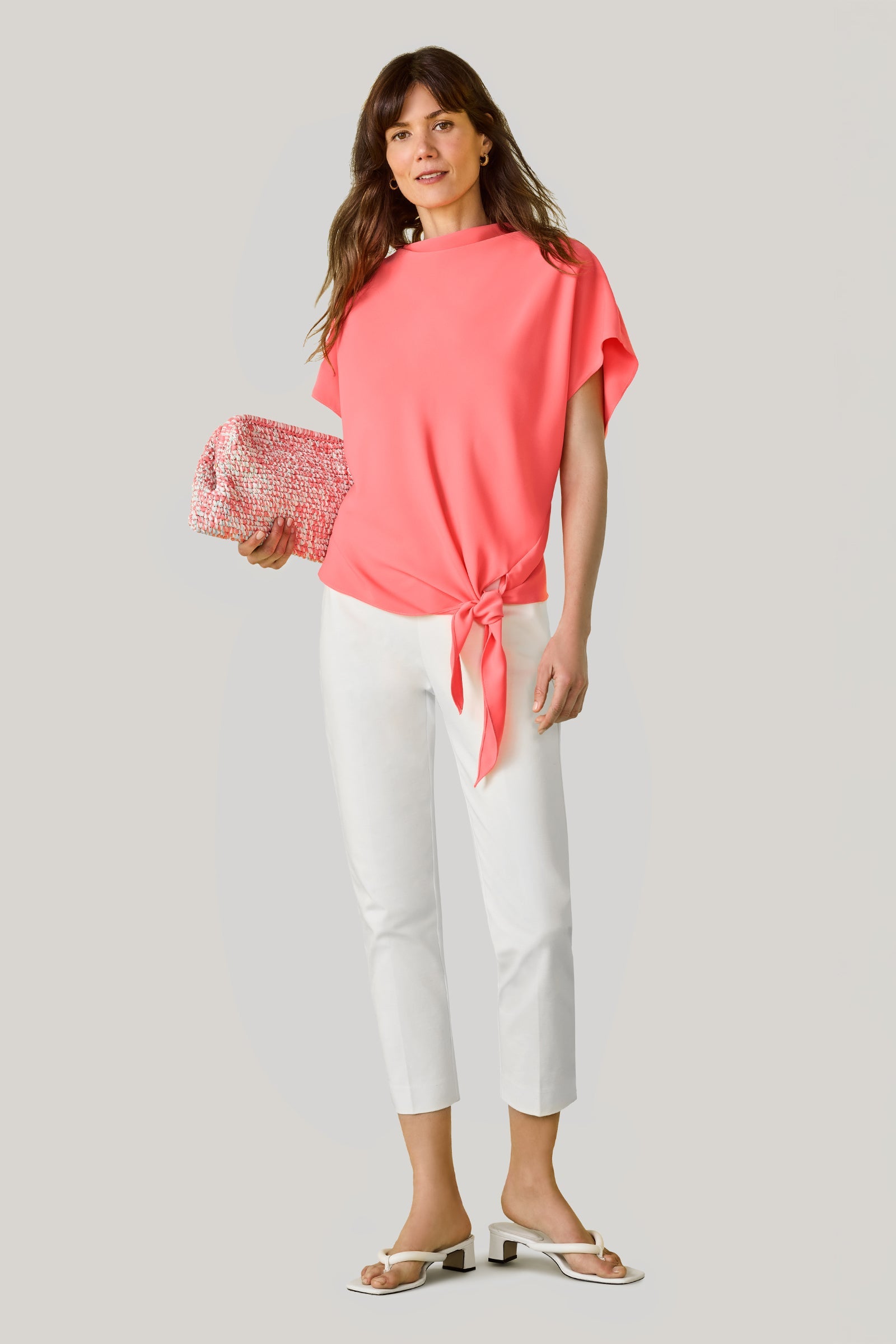 Tie Breaker Slim Crop Pant - Solid Suiting