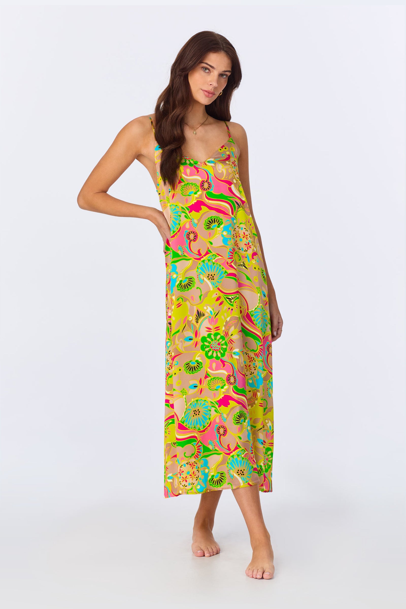 TT Maxi Chemise Nightgown - Heritage Silk