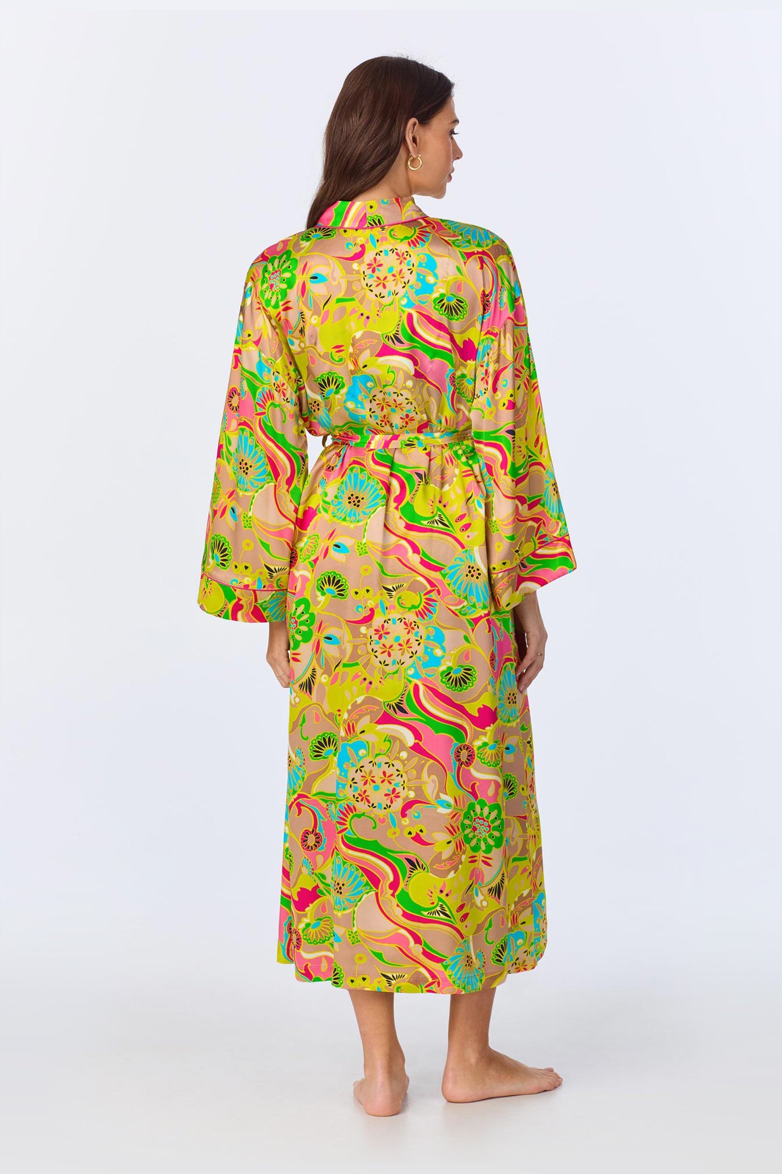 TT Banded Collar Robe - Heritage Silk