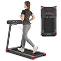 225Hp Electric Folding Treadmill Smart App Control Walking Running Machine With Hd Led Display Amp Device Holder