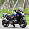 12V Kids Ride On Motorcycle, Battery Powered Electric Kids Motorbike Toy with Training Wheels &amp; LED Lights