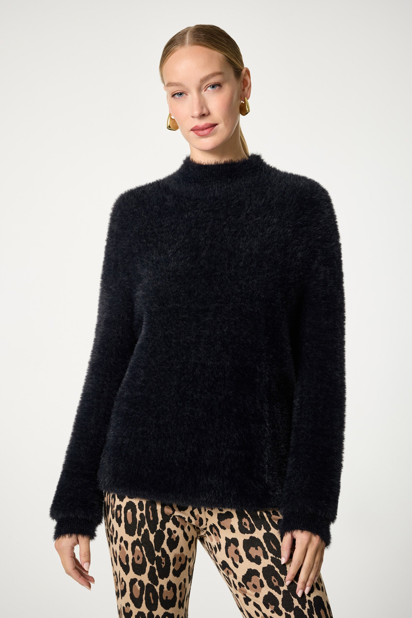 Bazaar Mock Neck Sweater