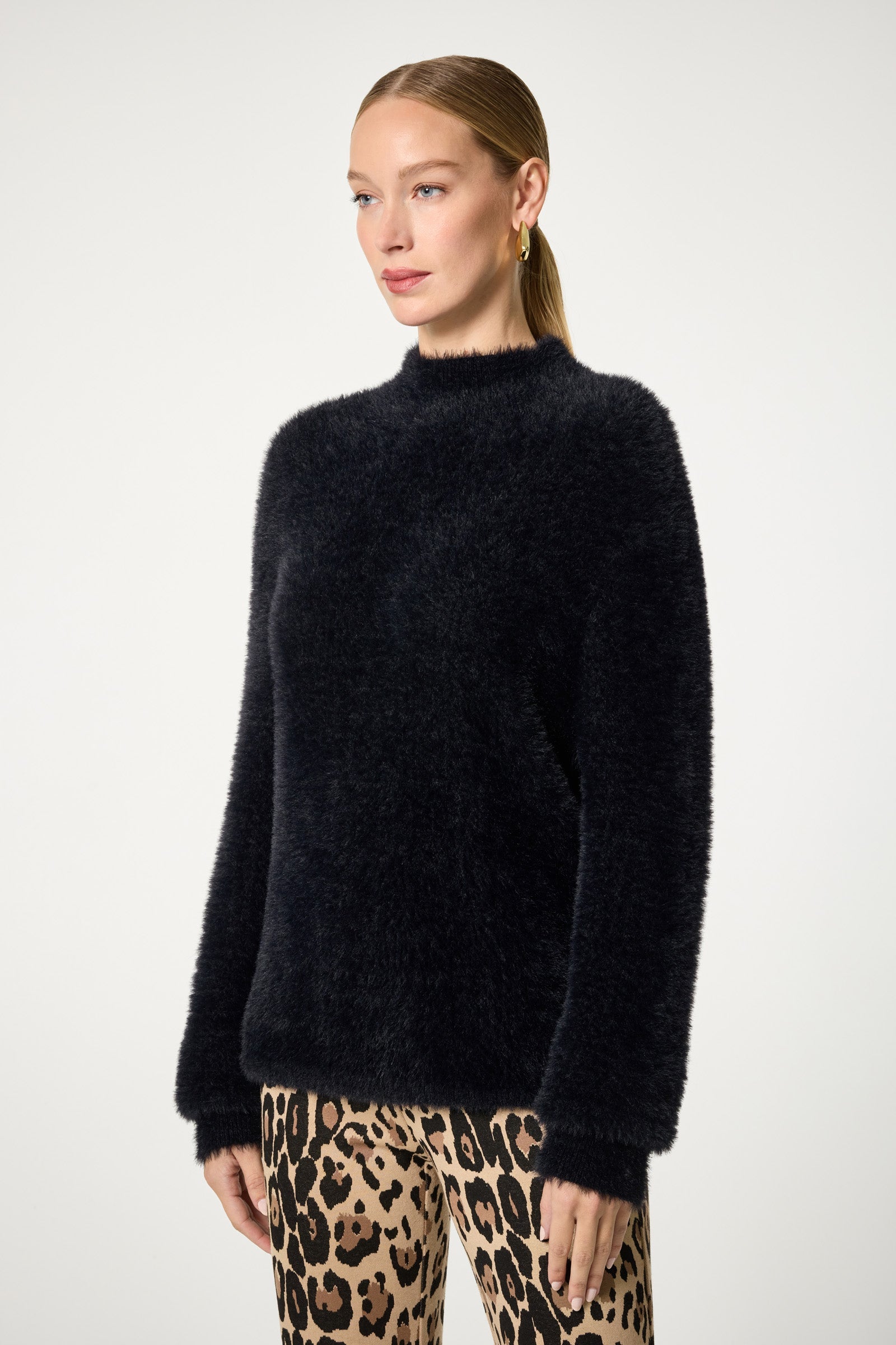Bazaar Mock Neck Sweater