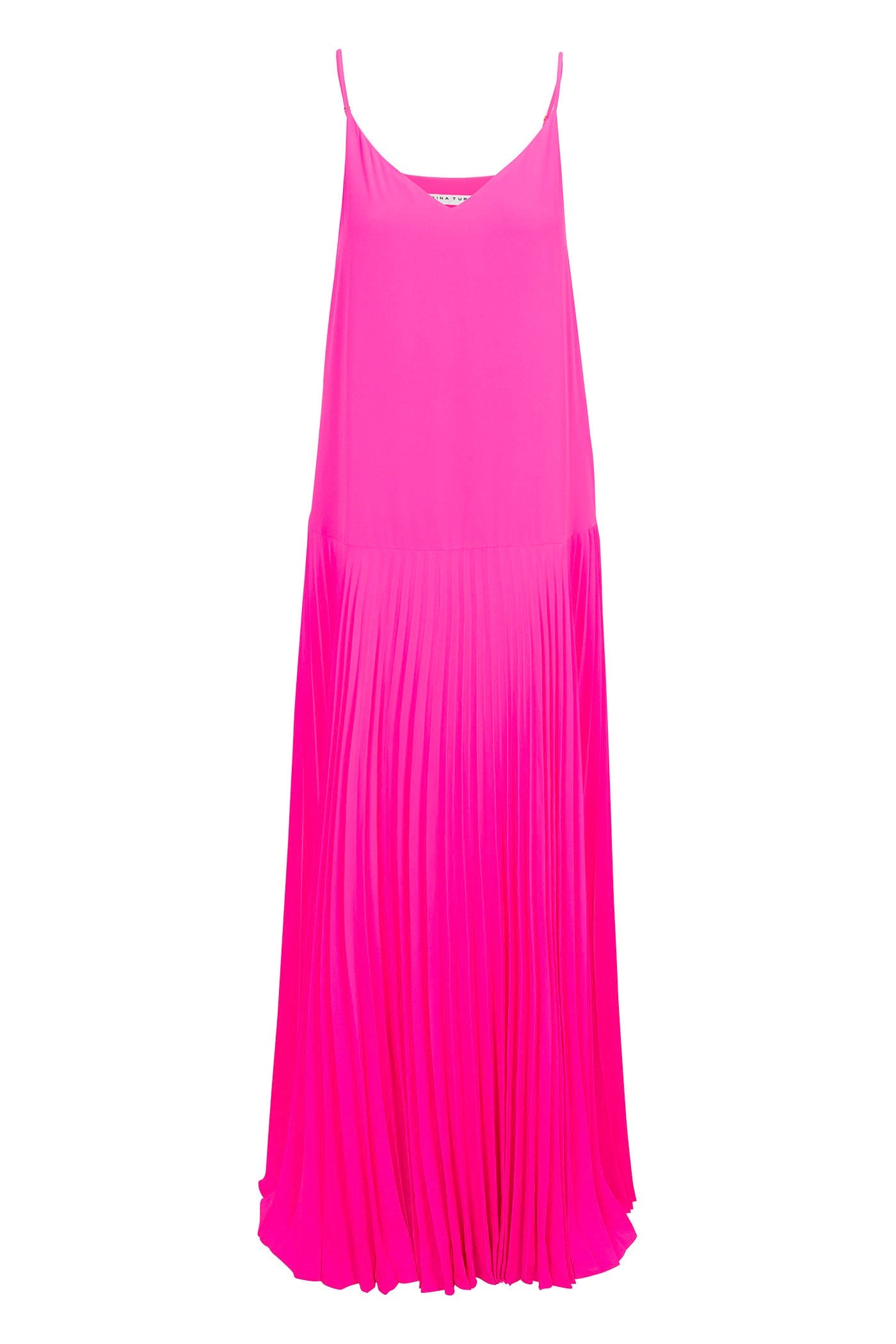 Carve Sleeveless Drop-Waist Pleated Maxi Dress