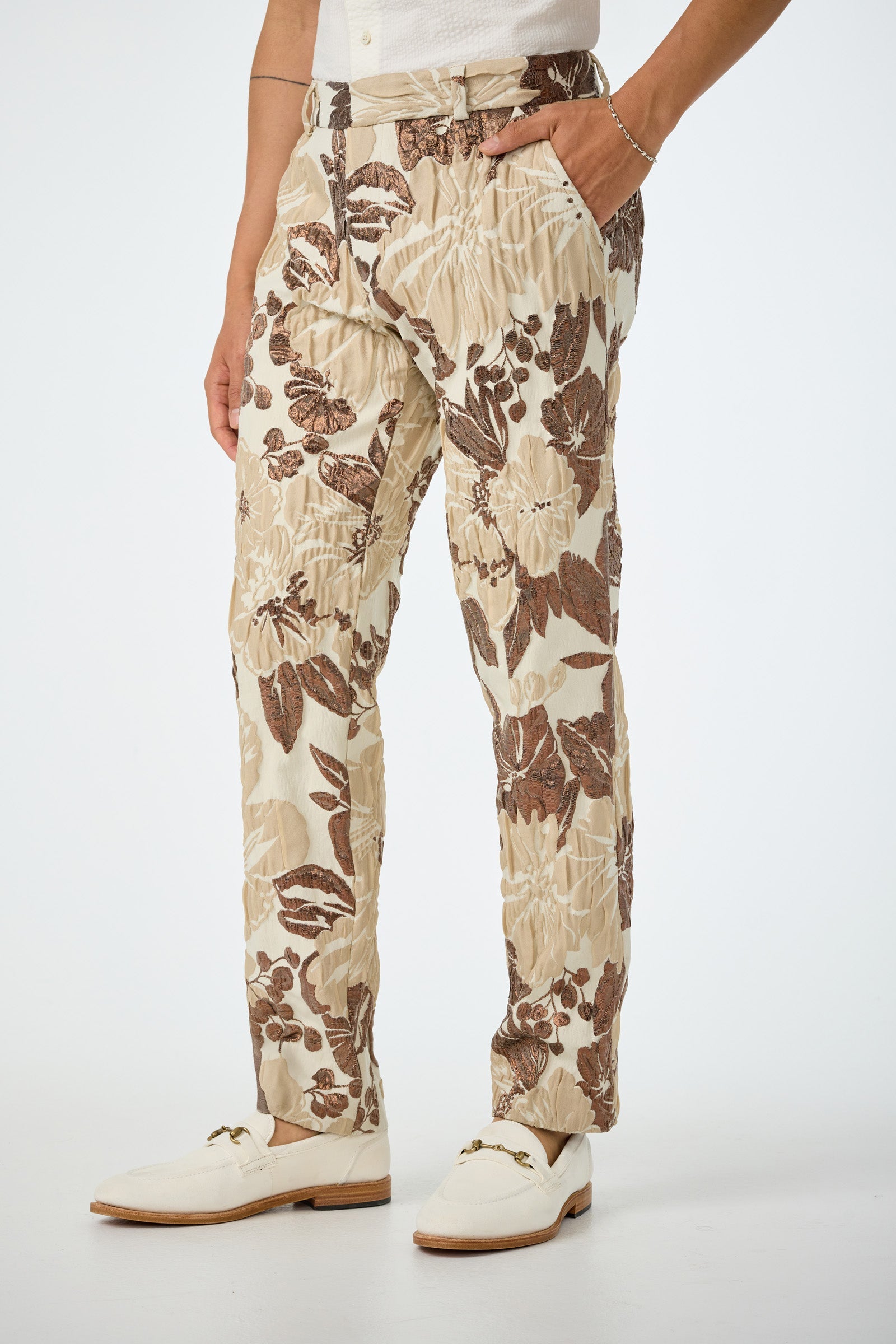 Clyde Slim Trouser - Daintree Jacquard