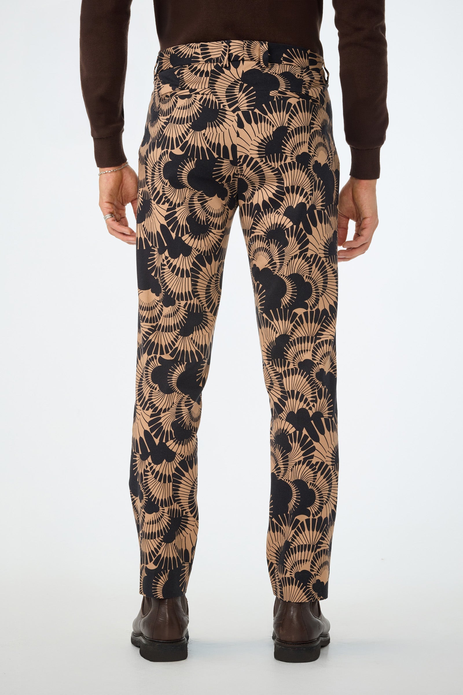 Clyde Slim Trouser - Juniper Herringbone