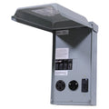 Weatherproof RV Power Panel &ndash; 50 Amp &amp; 30 Amp Receptacles, 20 Amp GFCI, NEMA 3R Enclosure
