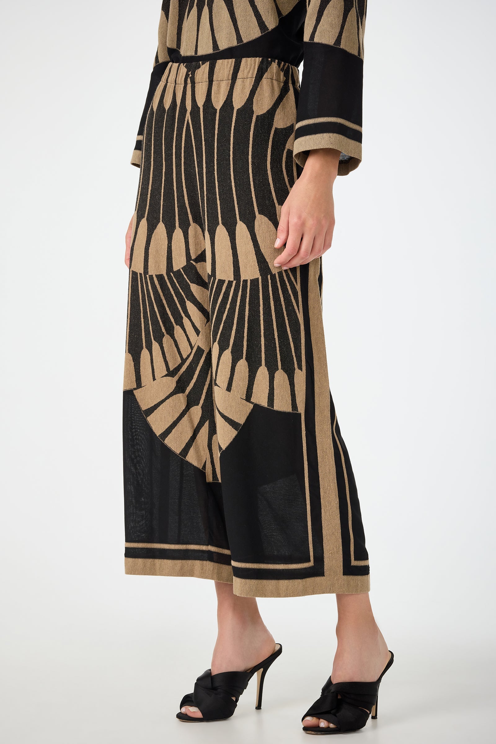 Estella Cropped Pant - Juniper Fil Coupe