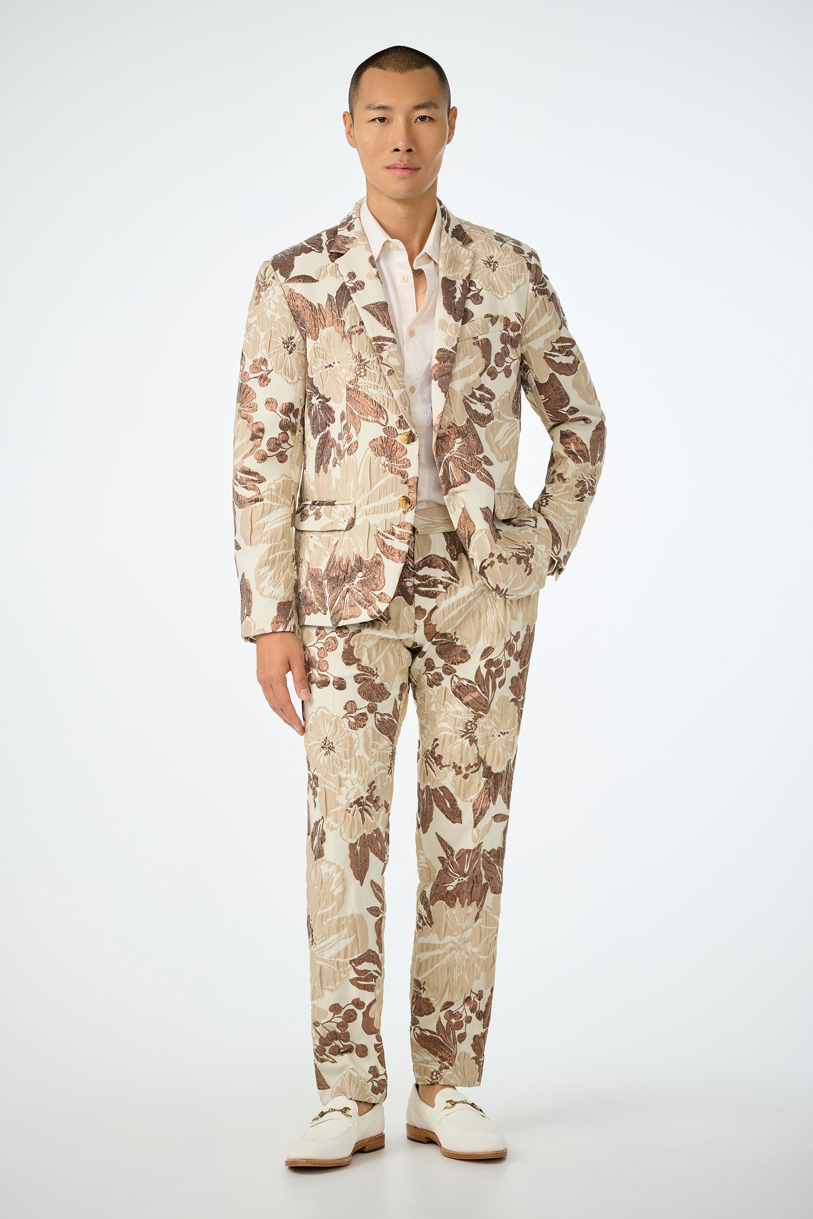 Clyde Slim Trouser - Daintree Jacquard