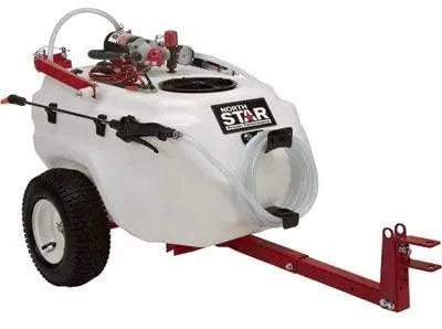 NorthStar Tow Behind Trailer Boom Broadcast and Spot Sprayer &ndash; 21 Gallon Capacity, 2.2 GPM, 12 Volt DC