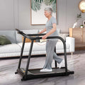 25 Hp Walking Treadmill For Senior With Long Handrail 300 Lbs Capacity Recovery Fitness Exercise Machine For Home With Pulse Sensors