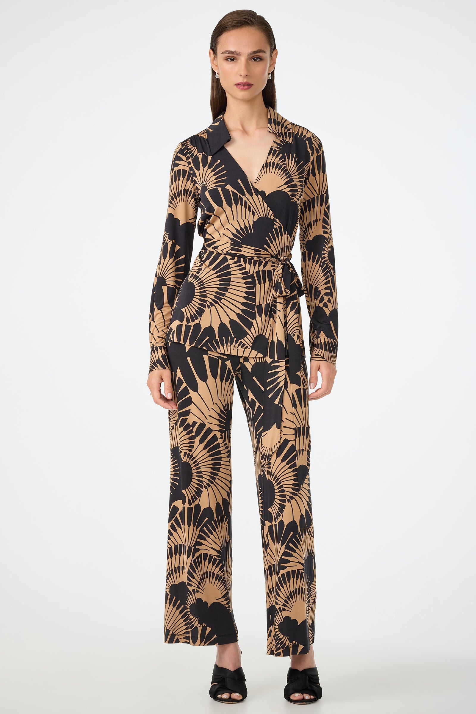 Makeba Wrap Top - Juniper Jersey