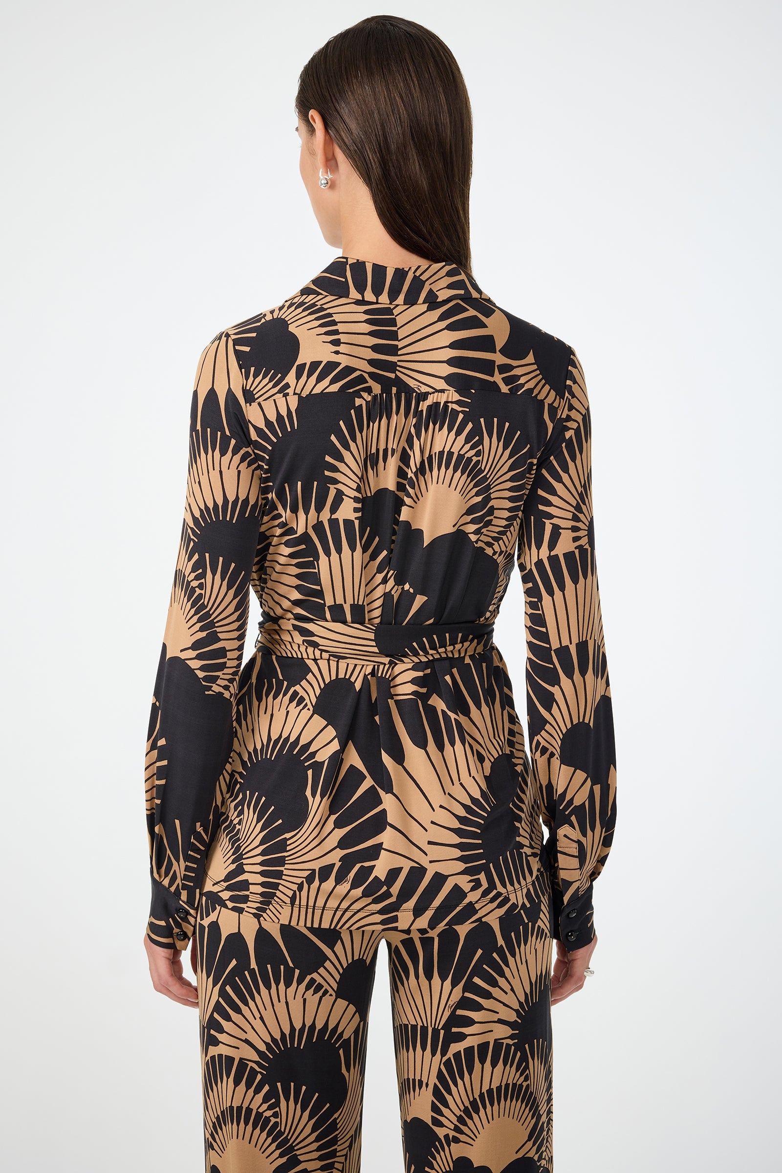 Makeba Wrap Top - Juniper Jersey