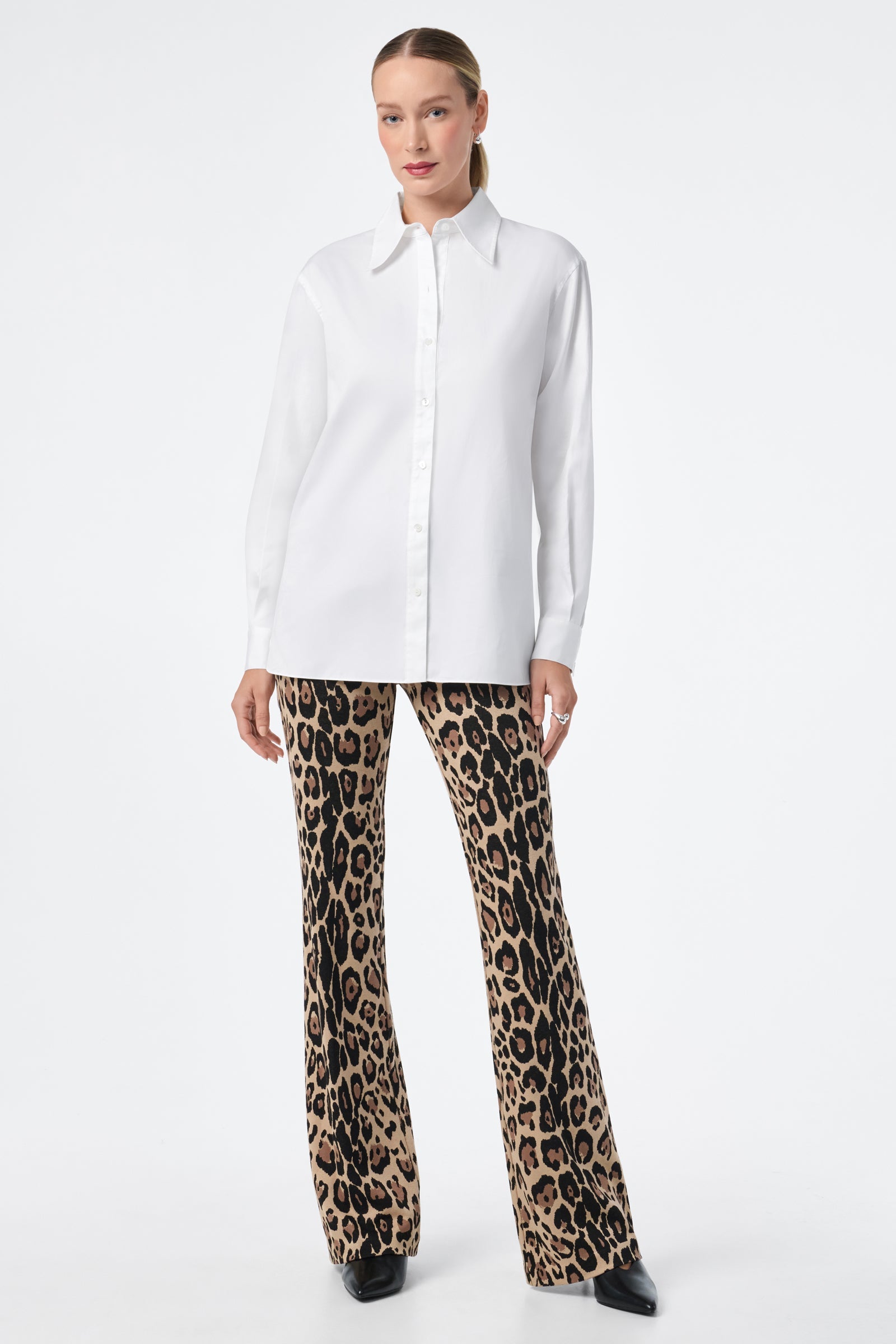 Litsa Button-Up Cotton Shirt