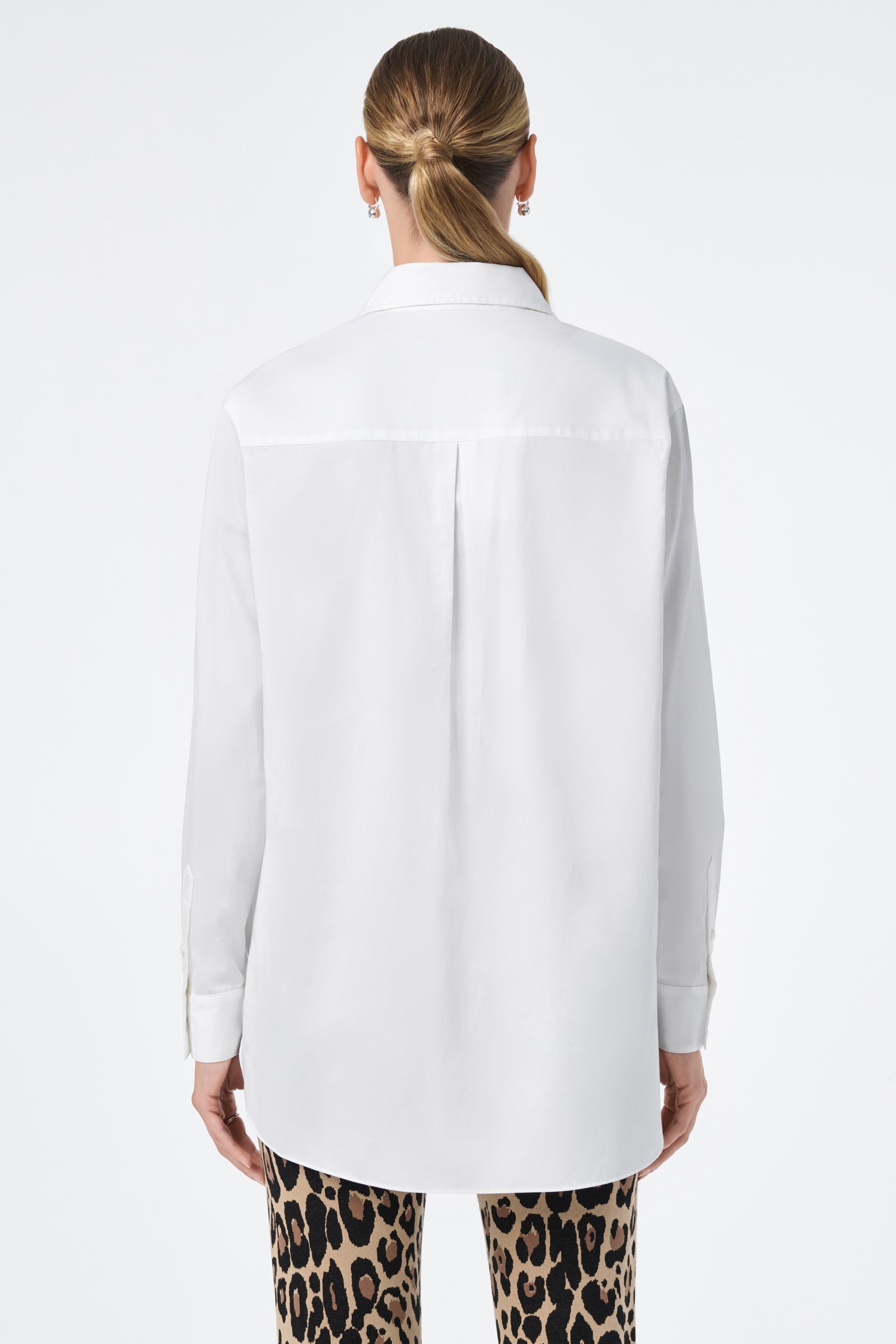 Litsa Button-Up Cotton Shirt