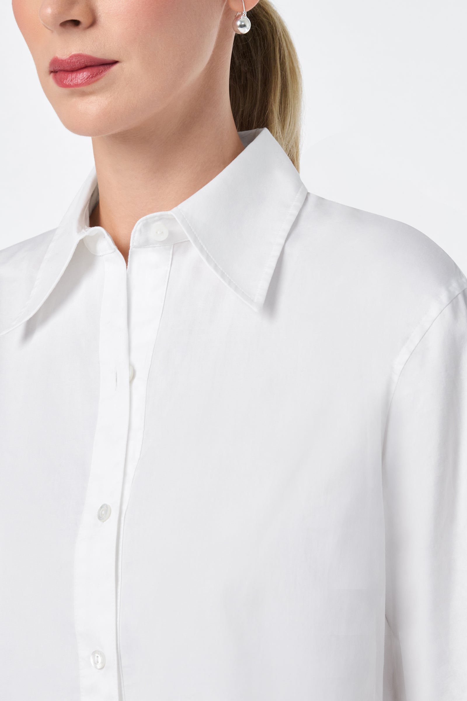 Litsa Button-Up Cotton Shirt