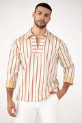 Holmes Long-Sleeve Pullover - Solaire Stripe
