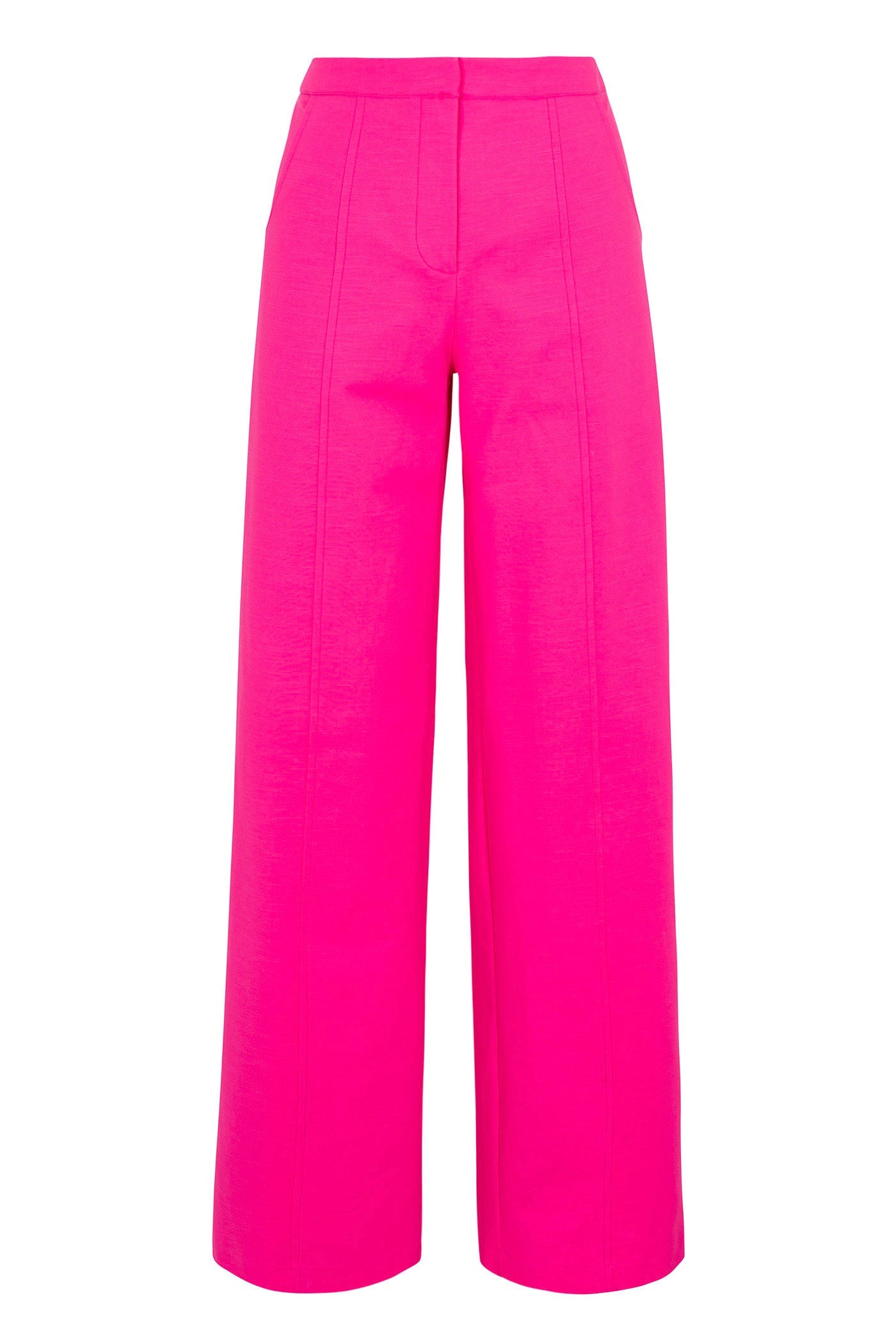 Half Court Wide-Leg Pant -Solid Suiting