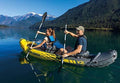 Intex Explorer K2 Kayak, 2 Person Inflatable Kayak Set with Aluminum Oars and High Output Air Pump