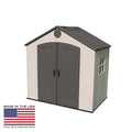 Lifetime Outdoor Storage Shed 8&times;5 ft &ndash; Durable HDPE with Steel Reinforcement, Weather Resistant