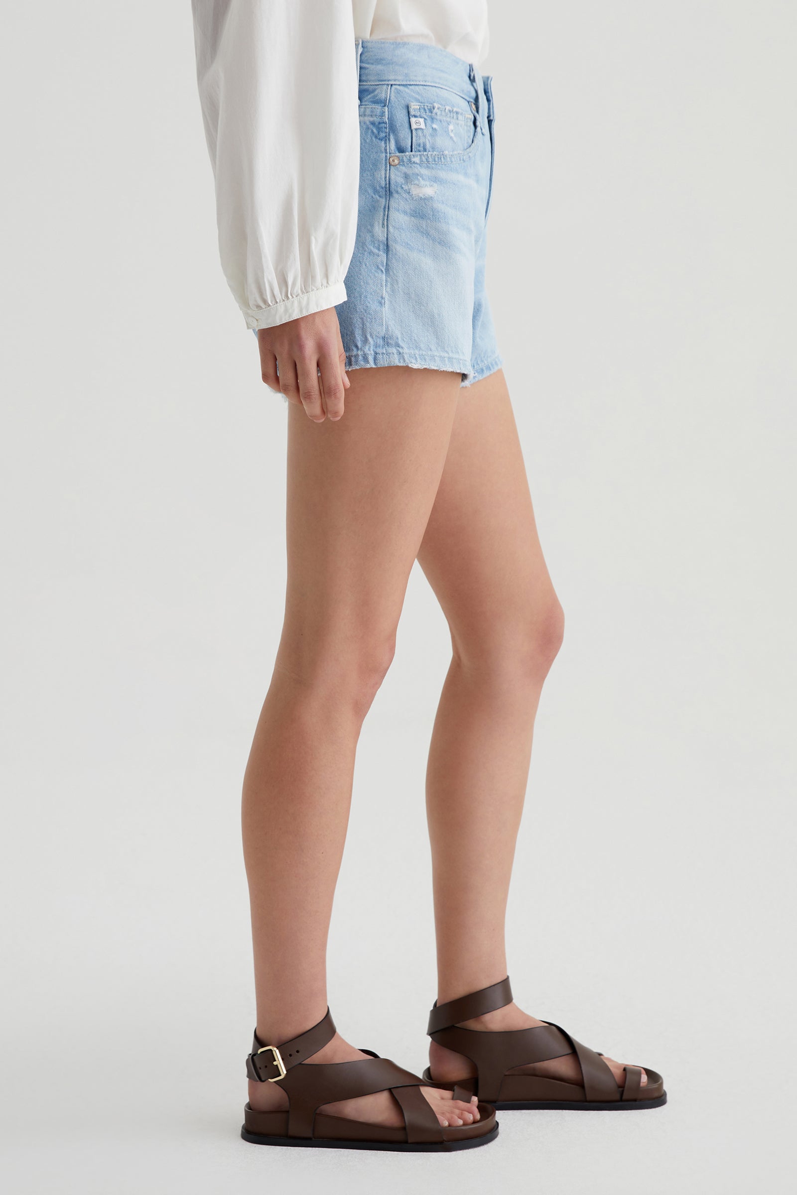 AG Halle Denim Short - Light Blue