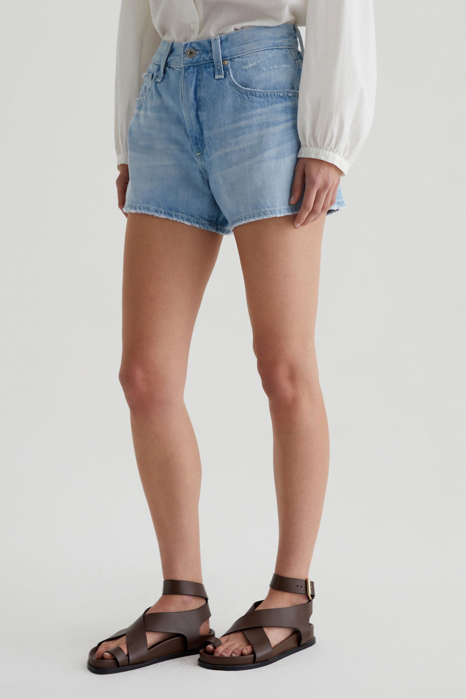 AG Halle Denim Short - Light Blue