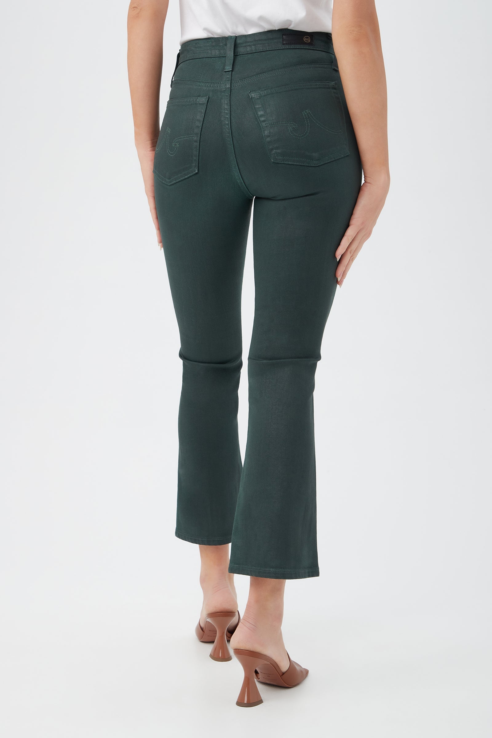 AG Women's Farrah Green Cropped Jean