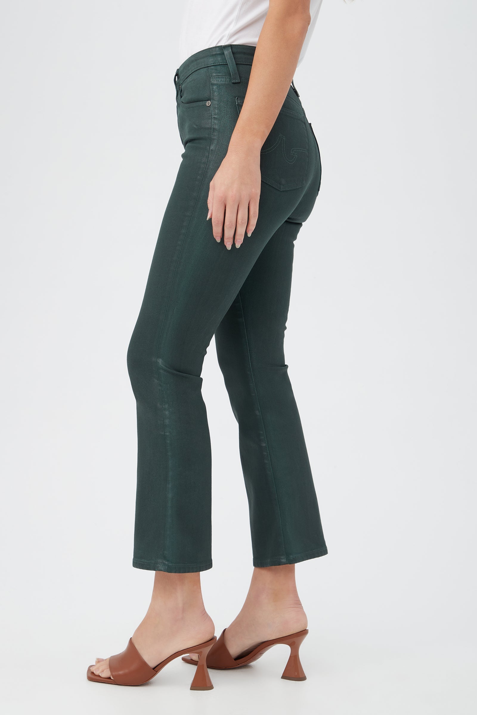AG Women's Farrah Green Cropped Jean
