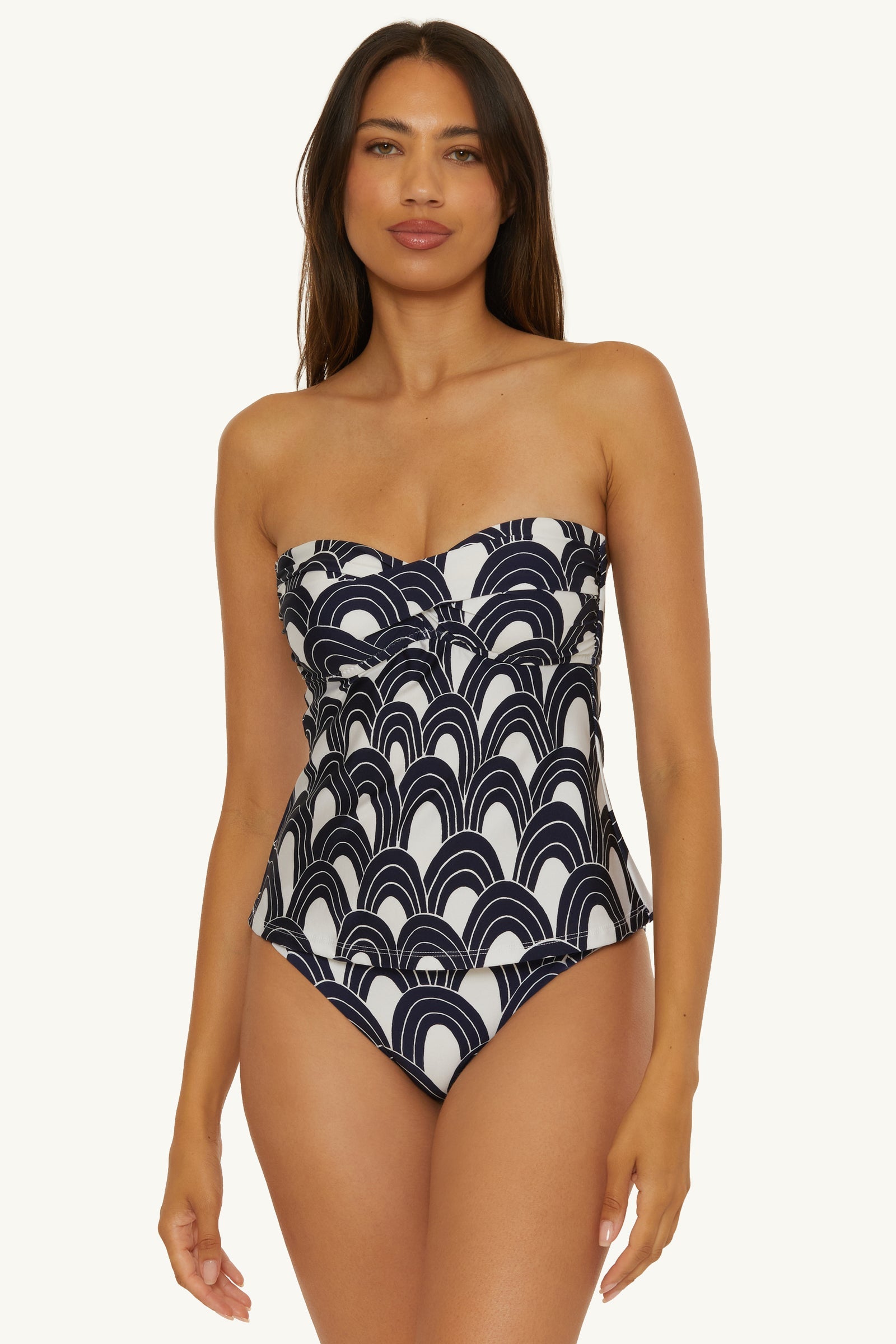 Twist Bandeau Tankini Swim Top - Arches
