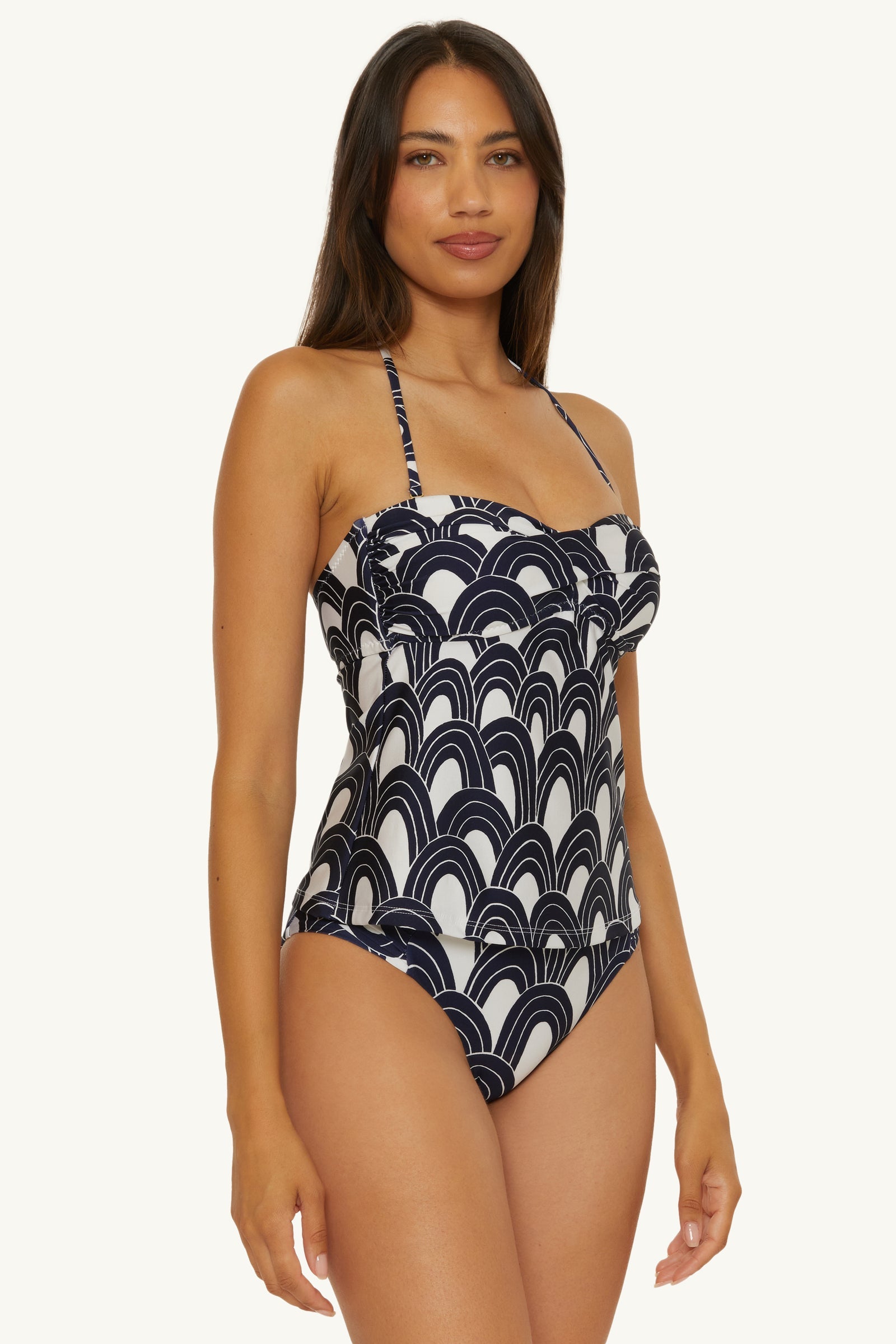 Twist Bandeau Tankini Swim Top - Arches