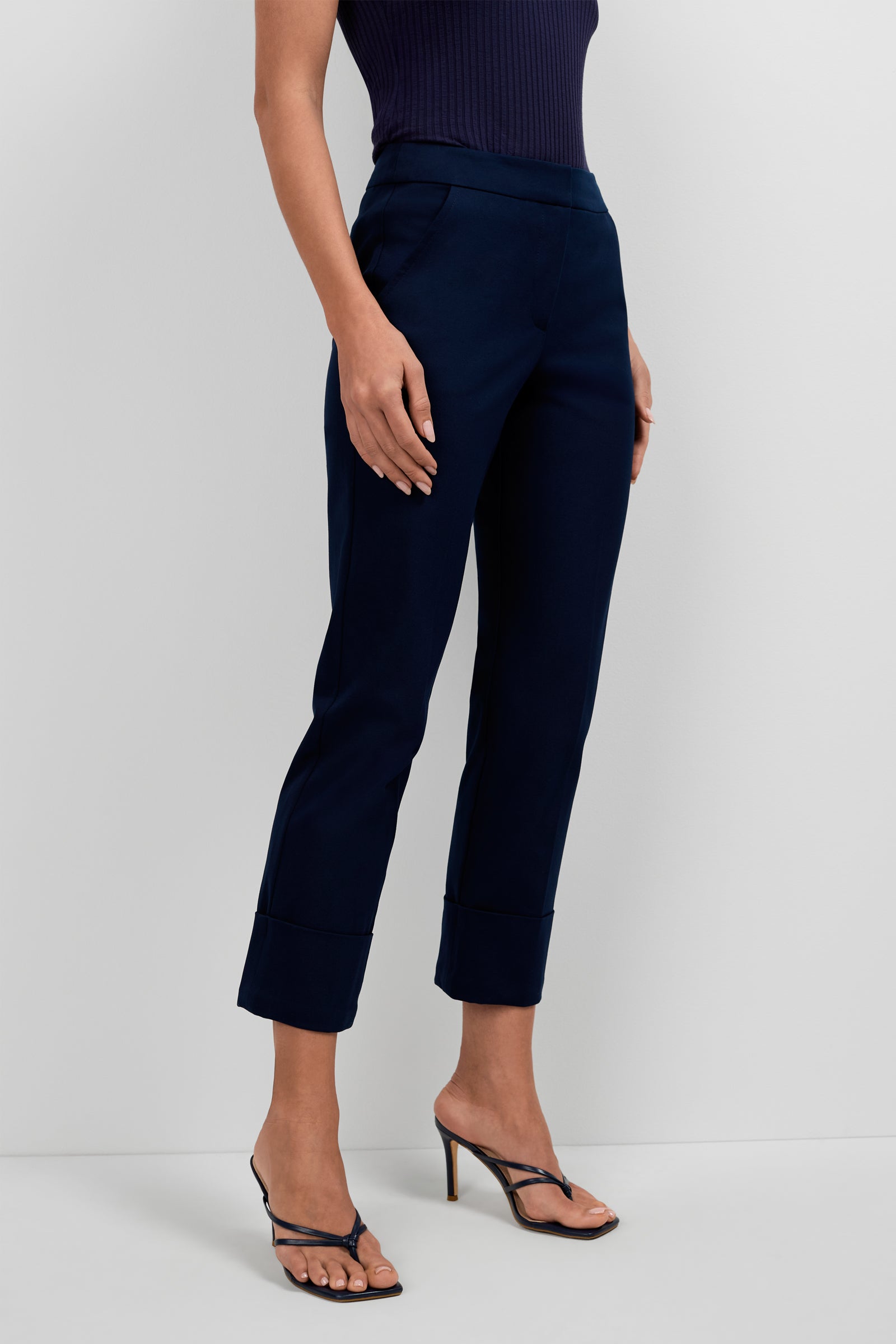 Banshee Cropped Cuff Hem Pant
