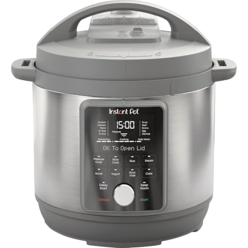 Instant Pot Duo Plus, 8 Quart Whisper Quiet 9 in 1 Electric Pressure Cooker, Slow Rice Cooker, Steamer, Sauté, Yogurt Maker, Warmer &amp; Sterilizer, App With Over 800 Recipes, Stainless Steel : Home &amp; Kitchen
