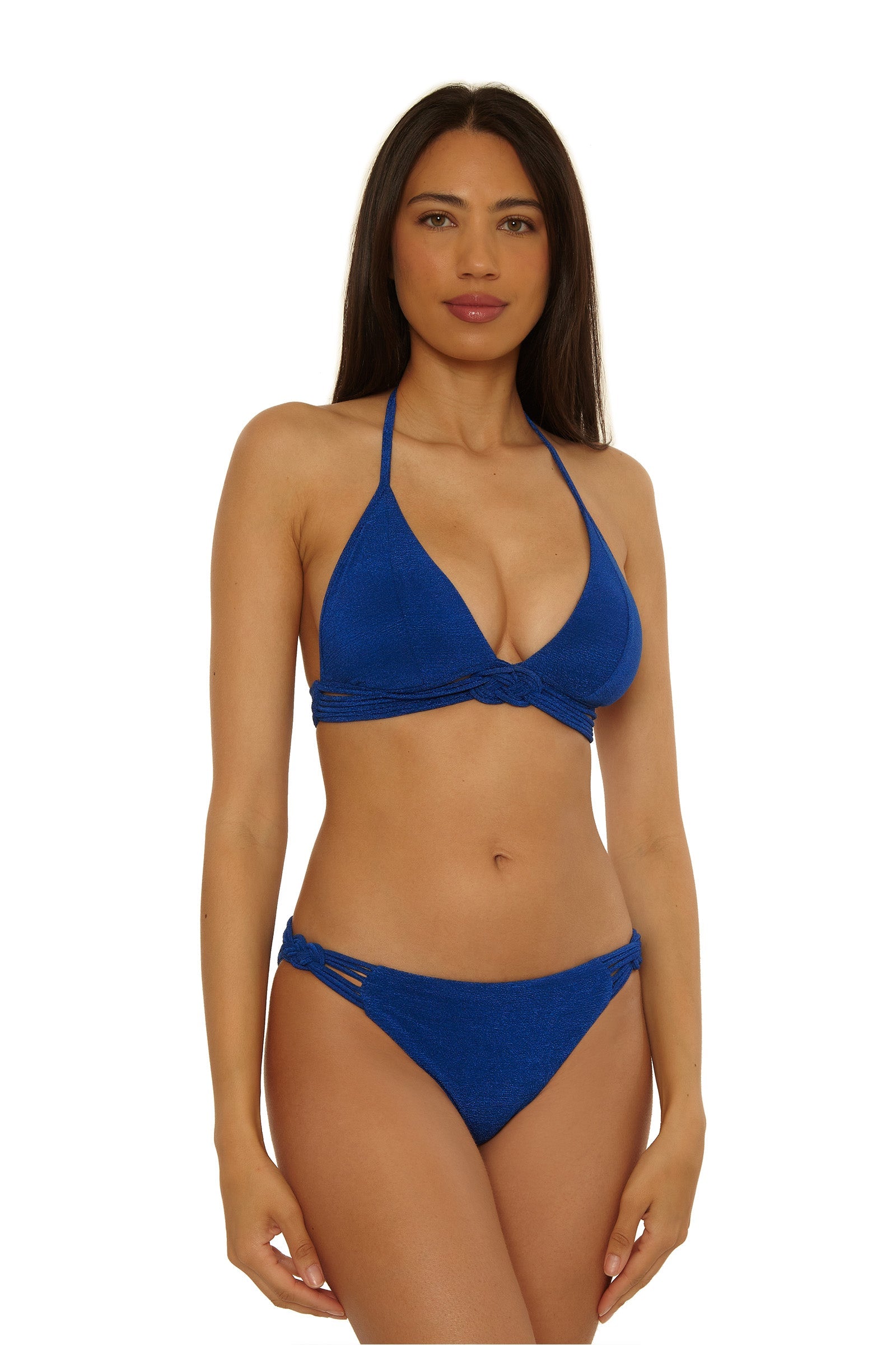 Braided Halter Swim Top - Crete Crepe