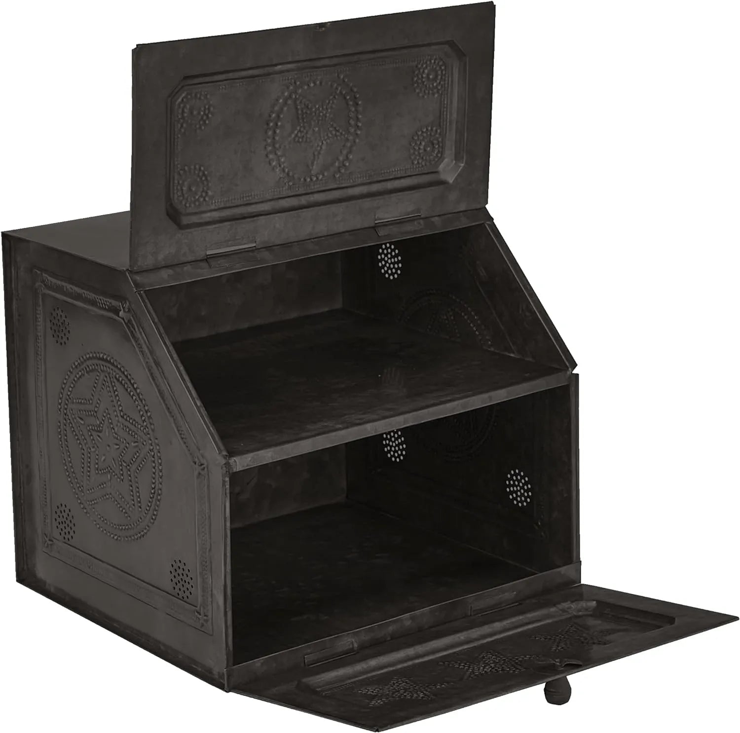 Antique Replica of Tin Bread Box/desk Storage 21 190